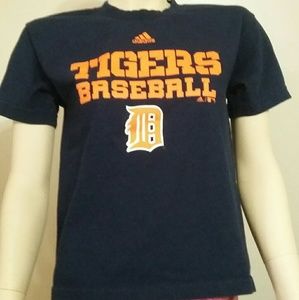 "Adidas" blue and orange Detroit Tigers T shirt